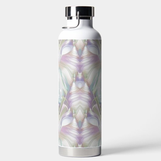 Pastel Lila Oracle Owl Pattern Trinkflasche (Rechts)