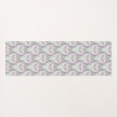 Pastel Lila Oracle Owl Pattern Yogamatte (Rückseite (Horizontal))