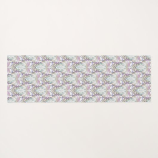 Pastel Lila Oracle Owl Pattern Yogamatte (Rückseite (Horizontal))