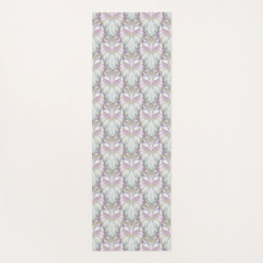 Pastel Lila Oracle Owl Pattern Yogamatte (Rückseite)