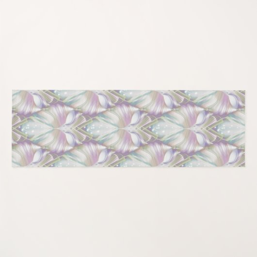 Pastel Lila Oracle Owl Pattern Yogamatte (Vorderseite (Horizontal))