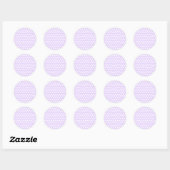 Pastel Lila Polka Dots Runder Aufkleber (Blatt)