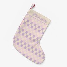 Pastel Lila Retro Geometric Muster Individuelle Na