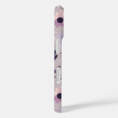 Pastel lila rosa Blumenmuster, dunkel Case-Mate iPhone Hülle (Rückseite / Rechts)