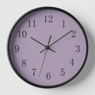 Pastel Lila, runde (mittlere) Wall-Uhr Uhr