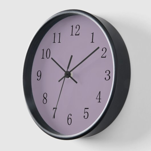Pastel Lila, runde (mittlere) Wall-Uhr Uhr (Winkel)