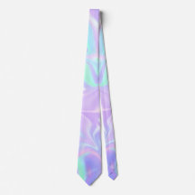 Pastel Lila und Mint Green Neck Tie