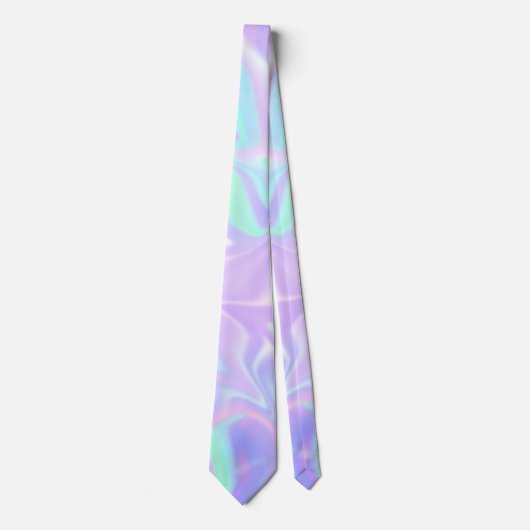 Pastel Lila und Mint Green Neck Tie Krawatte (Vorderseite)
