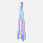 Pastel Lila und Mint Green Neck Tie Krawatte (Rückseite)