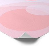 Pastel Lila und rosa Mitte Abstrakt Poster (Ecke)