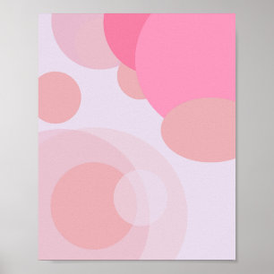 Pastel Lila und rosa Mitte Abstrakt Poster