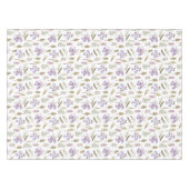Pastel Lila Violet Blumengarten Botanisches Party Tischdecke (Vorderseite (Horizontal))
