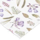 Pastel Lila Violet Blumengarten Botanisches Party Tischdecke (Schrägansicht)