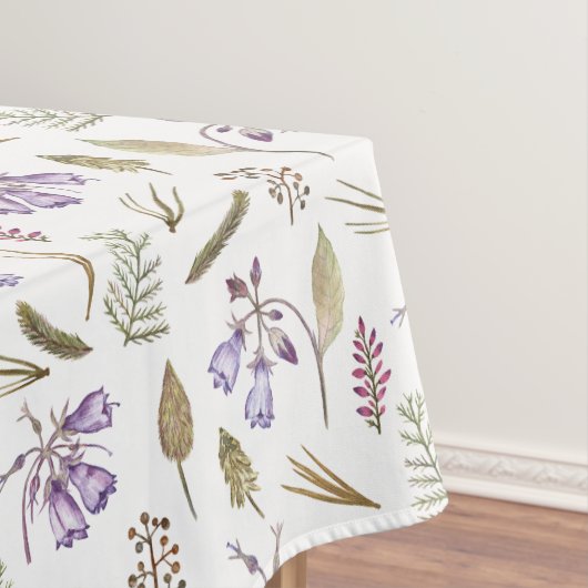 Pastel Lila Violet Blumengarten Botanisches Party Tischdecke (Beispiel)