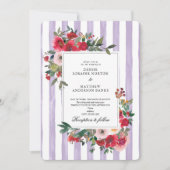 Pastel Lilac Colored Wedding Einladung (Vorderseite)
