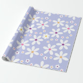 Pastel Lilac Daisy Blume Frühjahr Sommer Geburtsta Geschenkpapier (Ungerollt)