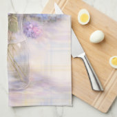 Pastel Lilac Hydrangea Kitchen Tea Towel Geschirrtuch (Viertel Falte)