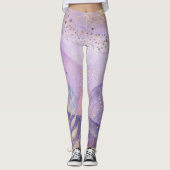 Pastel Lilac Leggings Soft und Stilvolles Design (Vorderseite)