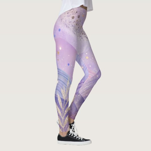Pastel Lilac Leggings Soft und Stilvolles Design (Rechts)