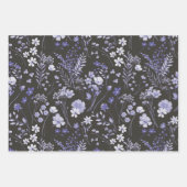 Pastel Lilac Lila Rustikale Wildblume Geschenkpapier Set (Vorderseite 3)