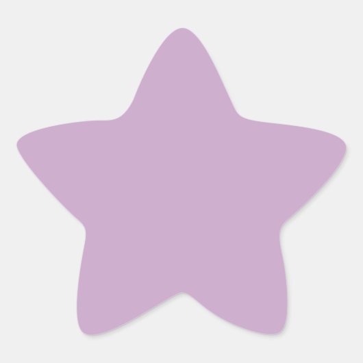 Pastel Lilac Minimal Star Sticker für Veranstaltun (Vorderseite)