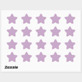 Pastel Lilac Minimal Star Sticker für Veranstaltun (Blatt)