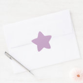 Pastel Lilac Minimal Star Sticker für Veranstaltun (Umschlag)