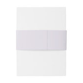 Pastel Lilac Personalized Wedding Einladungsbanderole (Rückseitenbeispiel)