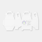 Pastel lilac Regenbogen 1. Geburtstag Danke Geschenkschachtel (Ungefaltet)