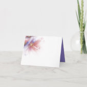 Pastel Lilac Rose Rosa Abstrakt Dankeskarte (Rückseite)