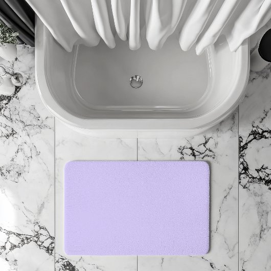 Pastel Lilac Solid Color | Classic | elegant Badematte