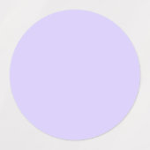Pastel Lilac Solid Color | Classic | elegant Etiketten (Design 1)