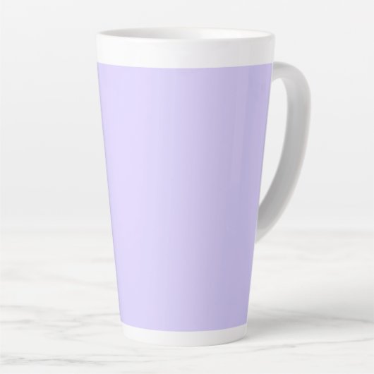Pastel Lilac Solid Color | Classic | elegant Milchtasse (Rechte Ecke)