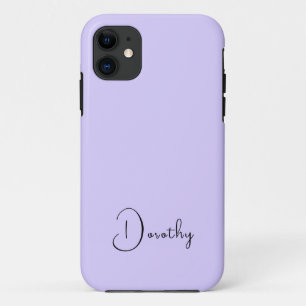 Pastel Lilac Solid Color Minimalistisch personalis Case-Mate iPhone Hülle
