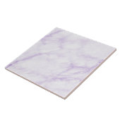 Pastel Lilac Wasserfarbenmarmor Abstraktes Muster Fliese (Seite)