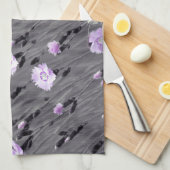 Pastel Lilac Wildblumen Geschirrtuch (Viertel Falte)