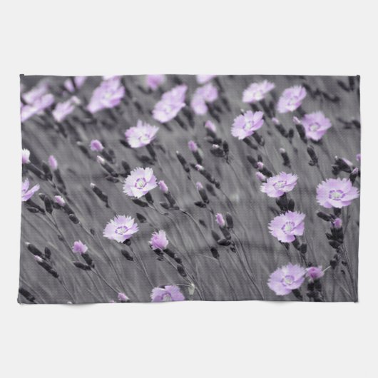 Pastel Lilac Wildblumen Geschirrtuch (Horizontal)