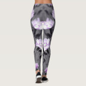 Pastel Lilac Wildblumen Leggings (Rückseite)