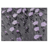 Pastel Lilac Wildblumen Schneidebrett (Vorderseite)