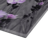 Pastel Lilac Wildblumen Schneidebrett (Ecke)