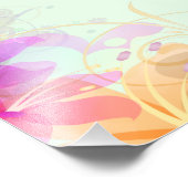 Pastel Lilies Wedding Fotodruck (Ecke)