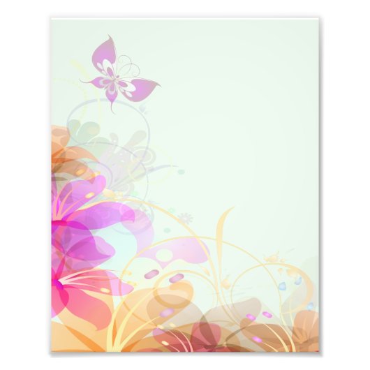 Pastel Lilies Wedding Fotodruck (Vorne)