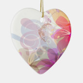 Pastel Lilies Wedding Keramikornament (Rechts)