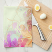 Pastel Lilies Wedding Küchentuch (Viertel Falte)