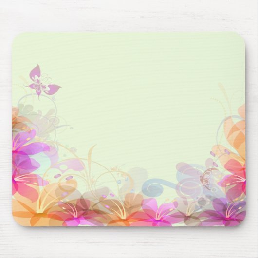 Pastel Lilies Wedding Mousepad (Vorne)