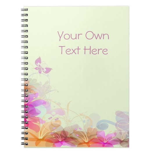 Pastel Lilies Wedding Notizblock (Vorderseite)