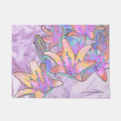 Pastel Lily Liebe Fußmatte (Vorderseite)