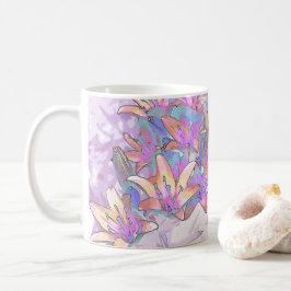Pastel Lily Liebe Kaffeetasse