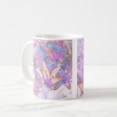 Pastel Lily Liebe Kaffeetasse (Vorderseite Links)
