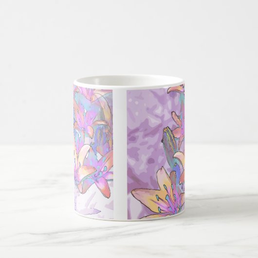 Pastel Lily Liebe Kaffeetasse (Mittel)
